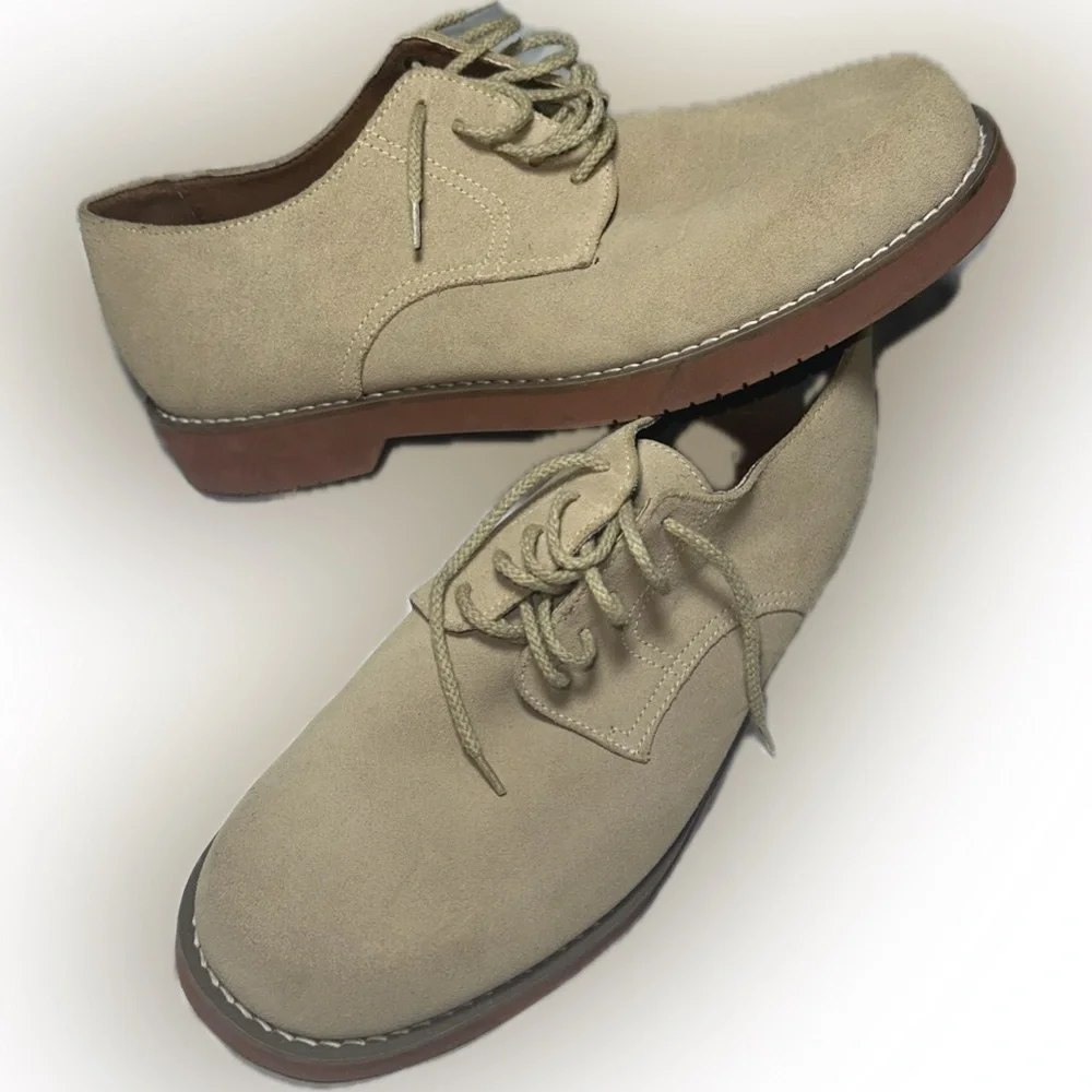 G.H. Bass Elroy Men’s Tan Suede Oxford Lace Up size 12